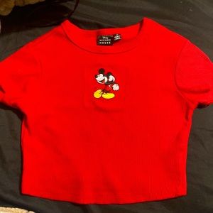 disney mickey mouse crop top